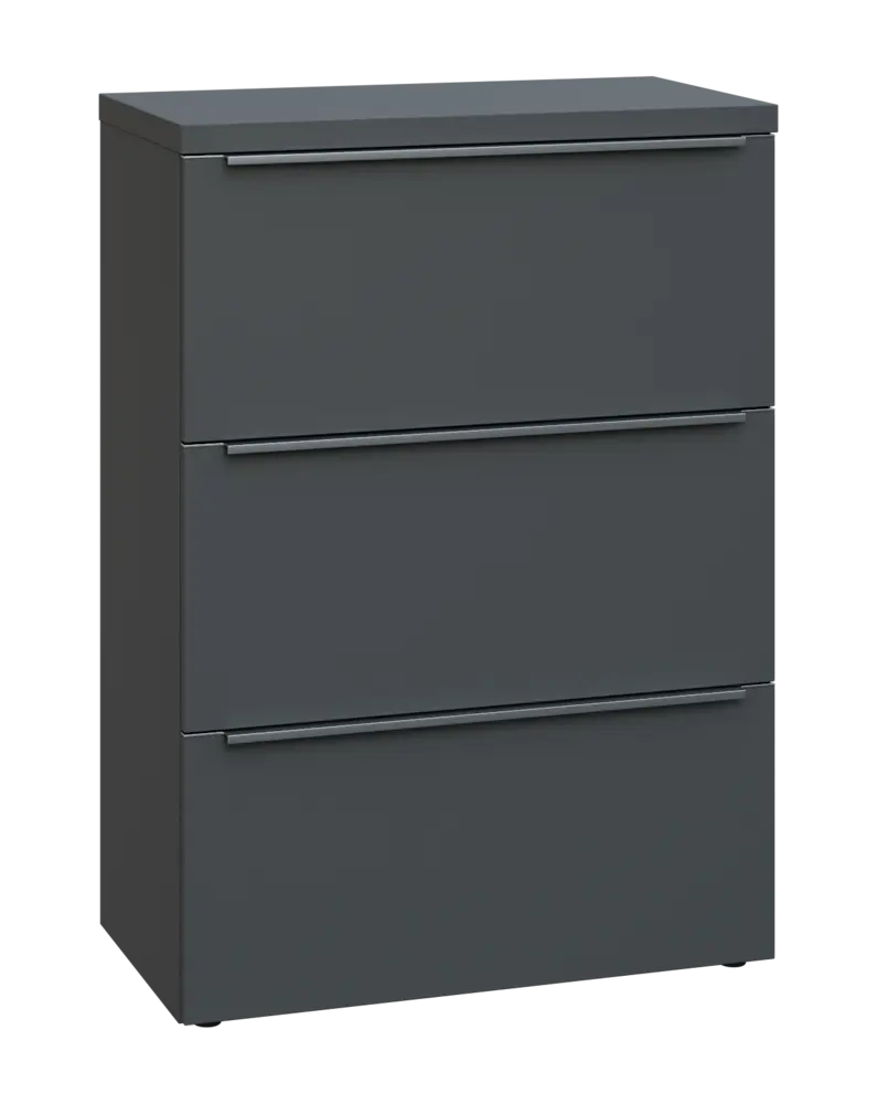 SIN 3 - 83Z kancelářská skříň, 3-zásuvková, 1120x800x400, antracit